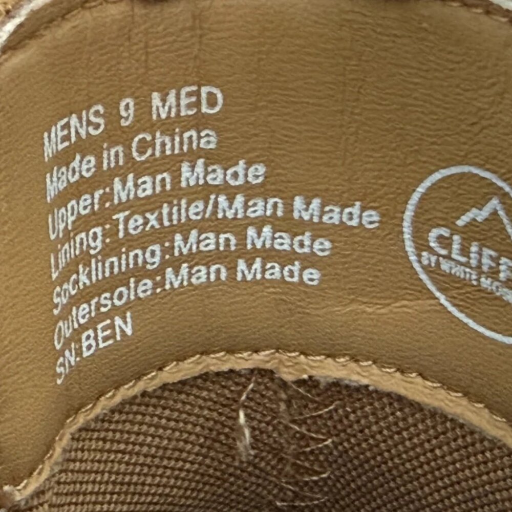 Cliffs by White Mountain Men's Brown Bens Waffle Elastic Chelsea Boots 9 M NWOB - Picture 6 of 8